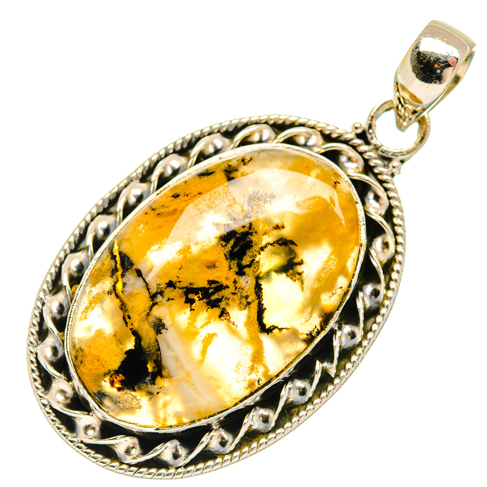 Plume Agate Pendants handcrafted by Ana Silver Co - PD27474 - Photo 2