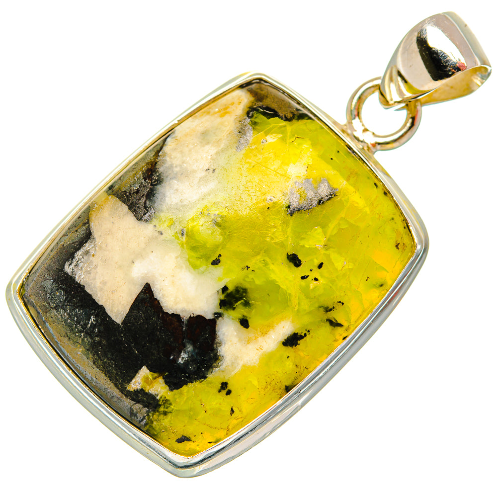 African Green Opal Pendants handcrafted by Ana Silver Co - PD27487 - Photo 2