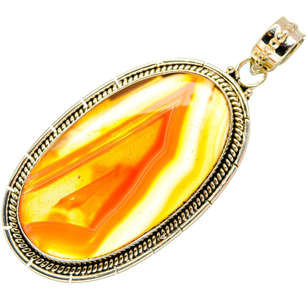 Botswana Agate Pendants handcrafted by Ana Silver Co - PD27520 - Photo 2