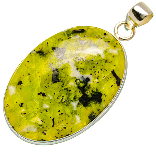 African Green Opal Pendants handcrafted by Ana Silver Co - PD27523 - Photo 2