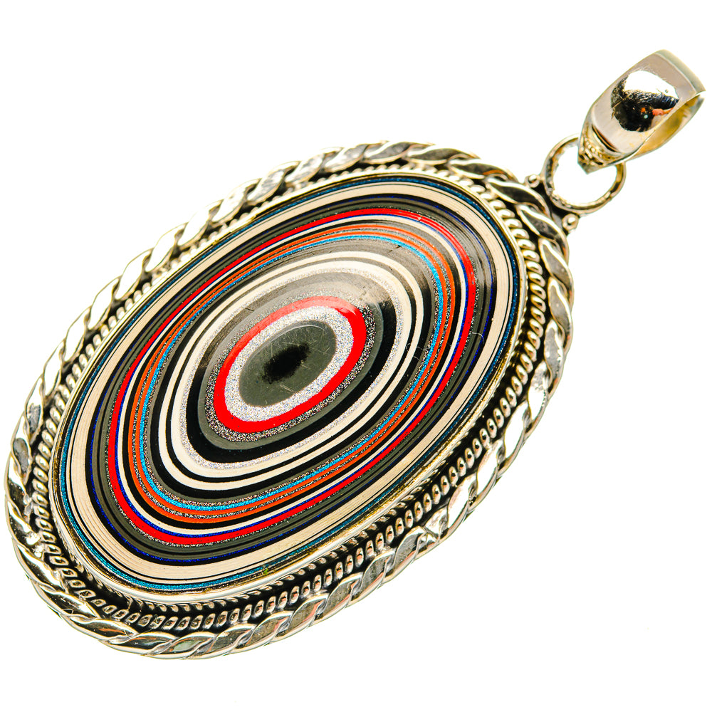 Fordite Pendants handcrafted by Ana Silver Co - PD27545 - Photo 2