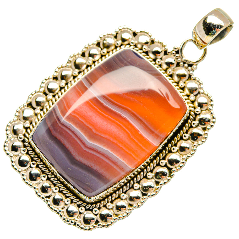 Botswana Agate Pendants handcrafted by Ana Silver Co - PD27582 - Photo 2