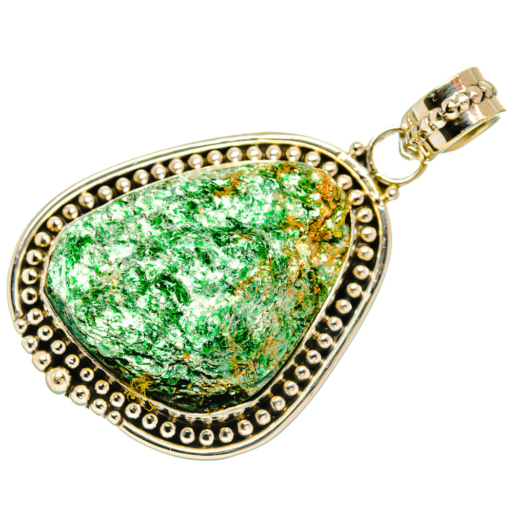 Green Fuchsite Pendants handcrafted by Ana Silver Co - PD27613 - Photo 2