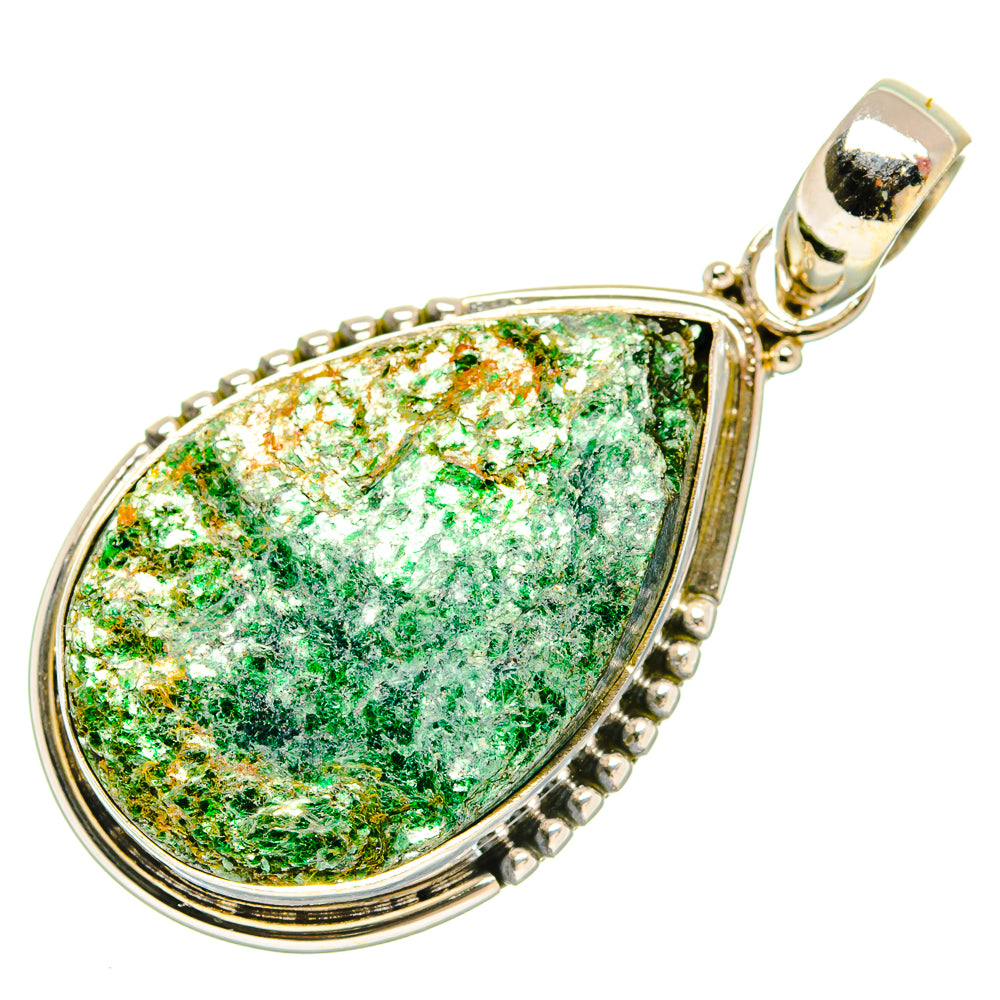 Green Fuchsite Pendants handcrafted by Ana Silver Co - PD27614 - Photo 2