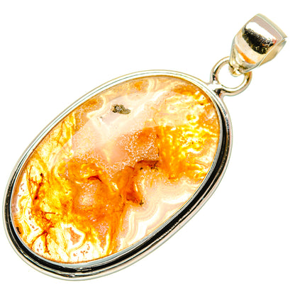 Plume Agate Pendants handcrafted by Ana Silver Co - PD27621 - Photo 2