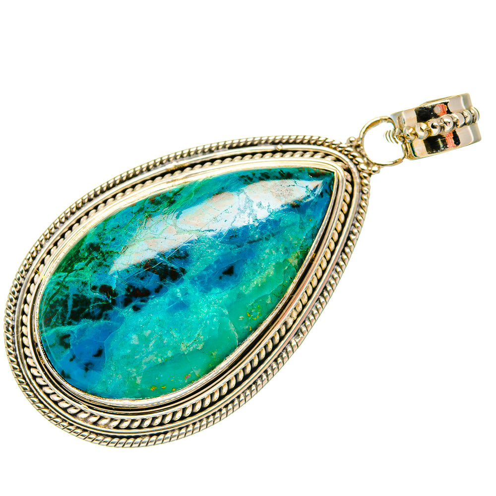 Chrysocolla Pendants handcrafted by Ana Silver Co - PD27626 - Photo 2
