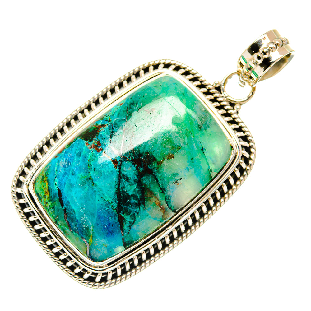 Chrysocolla Pendants handcrafted by Ana Silver Co - PD27638 - Photo 2