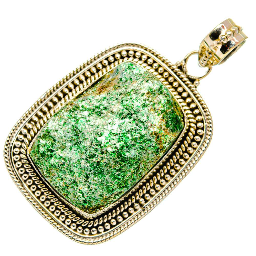 Green Fuchsite Pendants handcrafted by Ana Silver Co - PD27641 - Photo 2