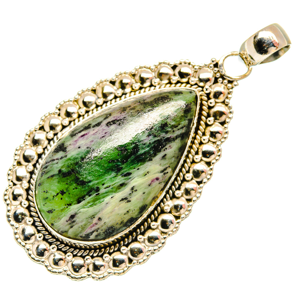 African Green Opal Pendants handcrafted by Ana Silver Co - PD27646 - Photo 2