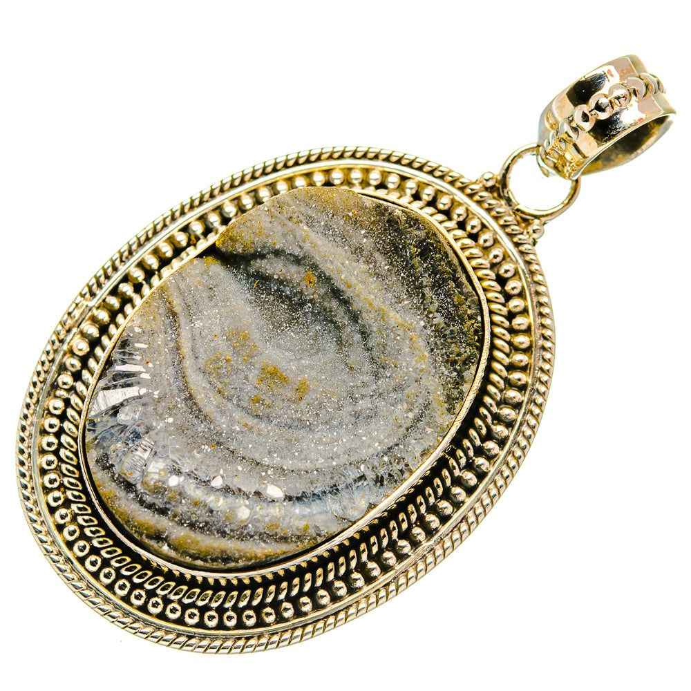 Desert Druzy Pendants handcrafted by Ana Silver Co - PD27649 - Photo 2