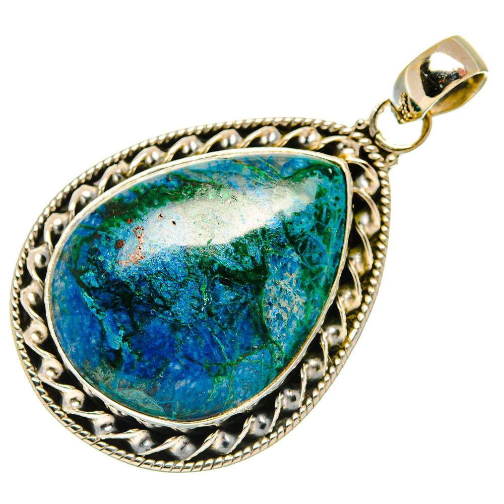 Chrysocolla Pendants handcrafted by Ana Silver Co - PD27659 - Photo 2