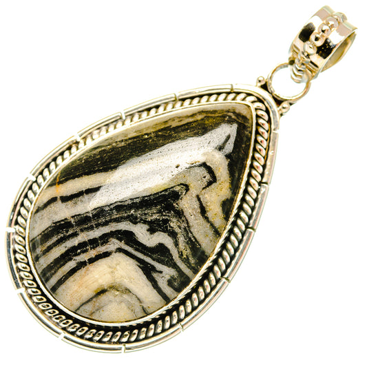 Pinolith Jasper Pendants handcrafted by Ana Silver Co - PD27664 - Photo 2
