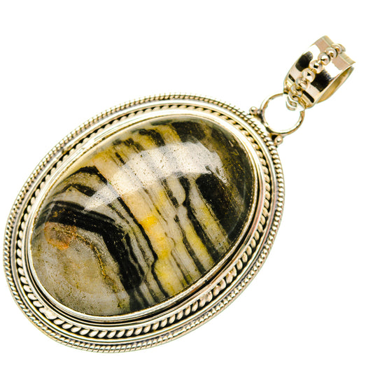 Pinolith Jasper Pendants handcrafted by Ana Silver Co - PD27674 - Photo 2