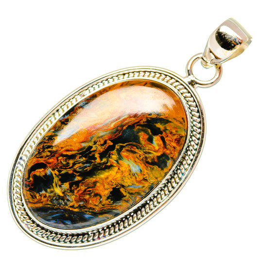 Golden Pietersite Pendants handcrafted by Ana Silver Co - PD27684 - Photo 2