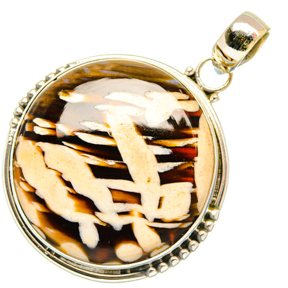 Peanut Wood Jasper Pendants handcrafted by Ana Silver Co - PD27692 - Photo 2