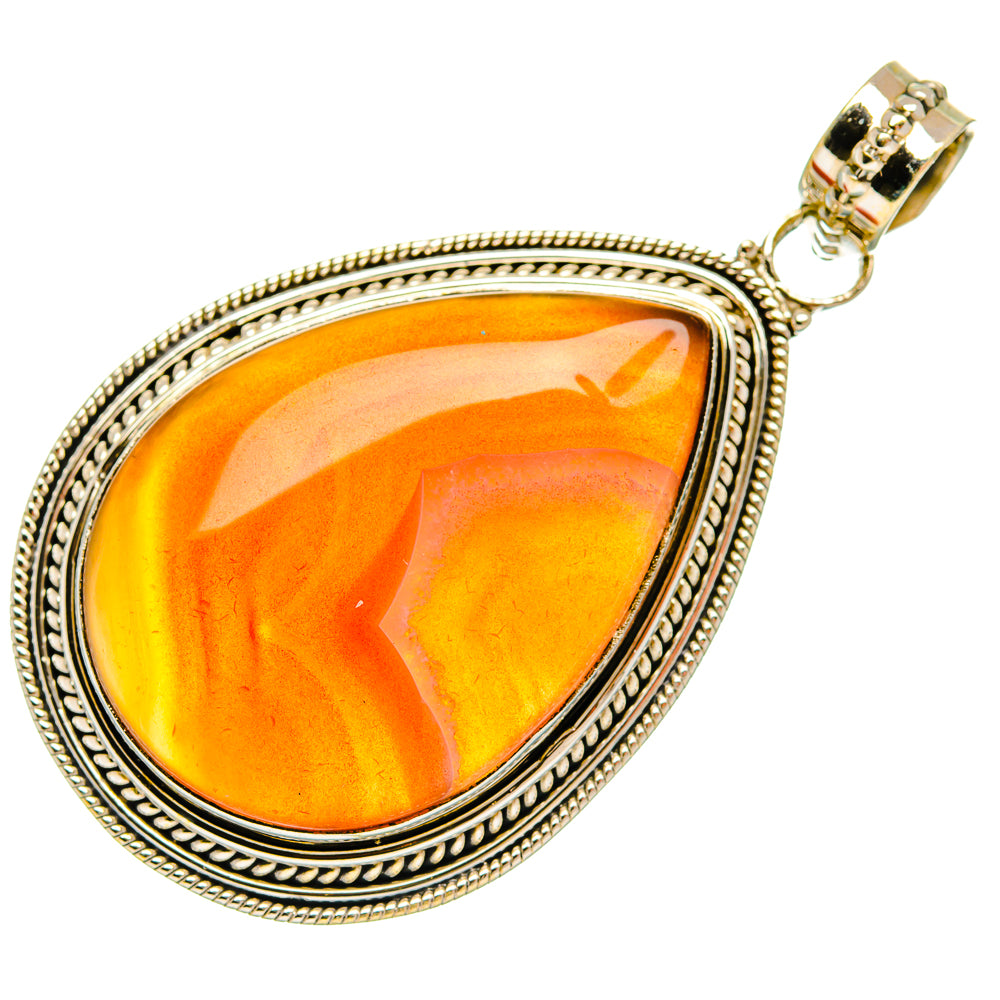 Red Botswana Agate Pendants handcrafted by Ana Silver Co - PD27695 - Photo 2