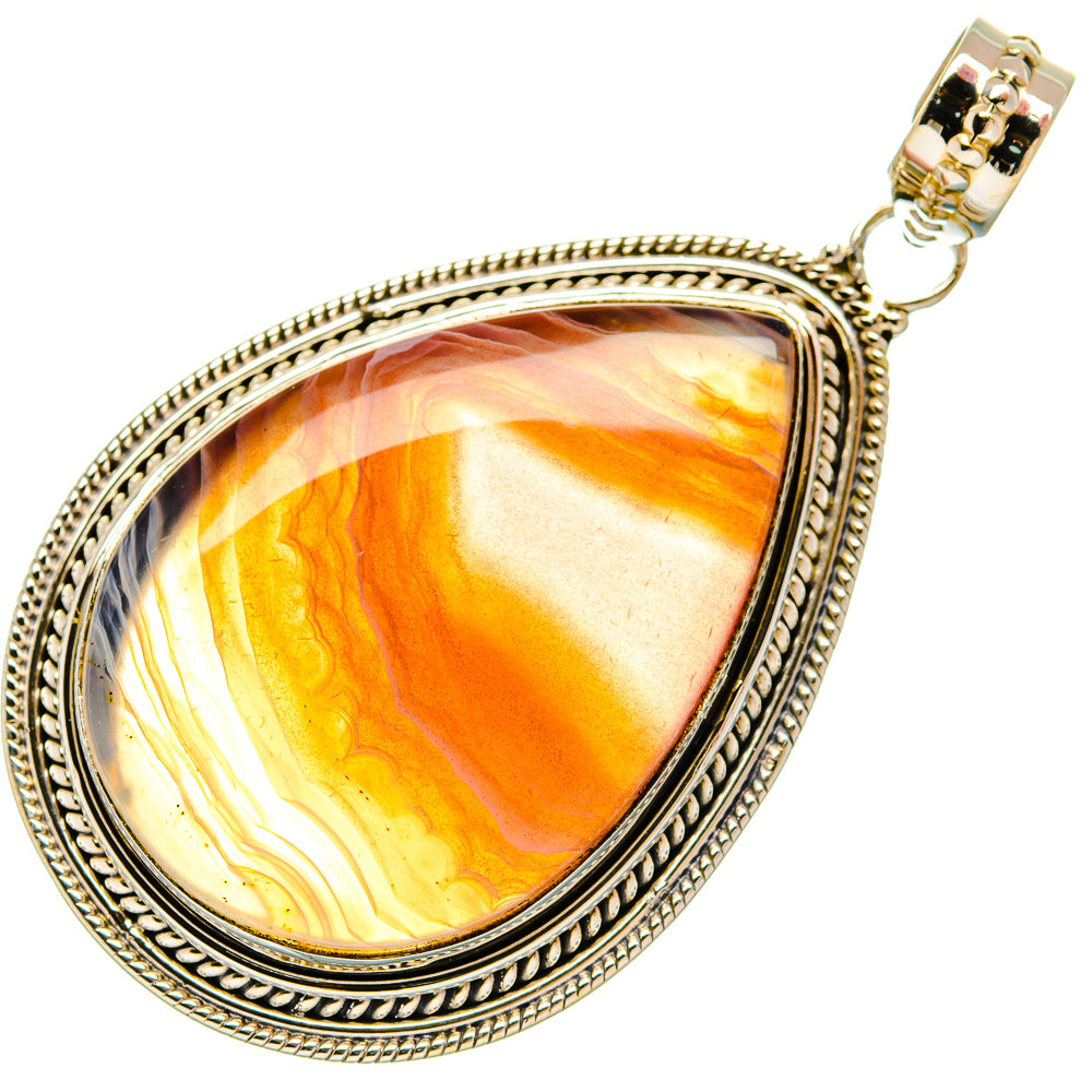 Red Botswana Agate Pendants handcrafted by Ana Silver Co - PD27698 - Photo 2