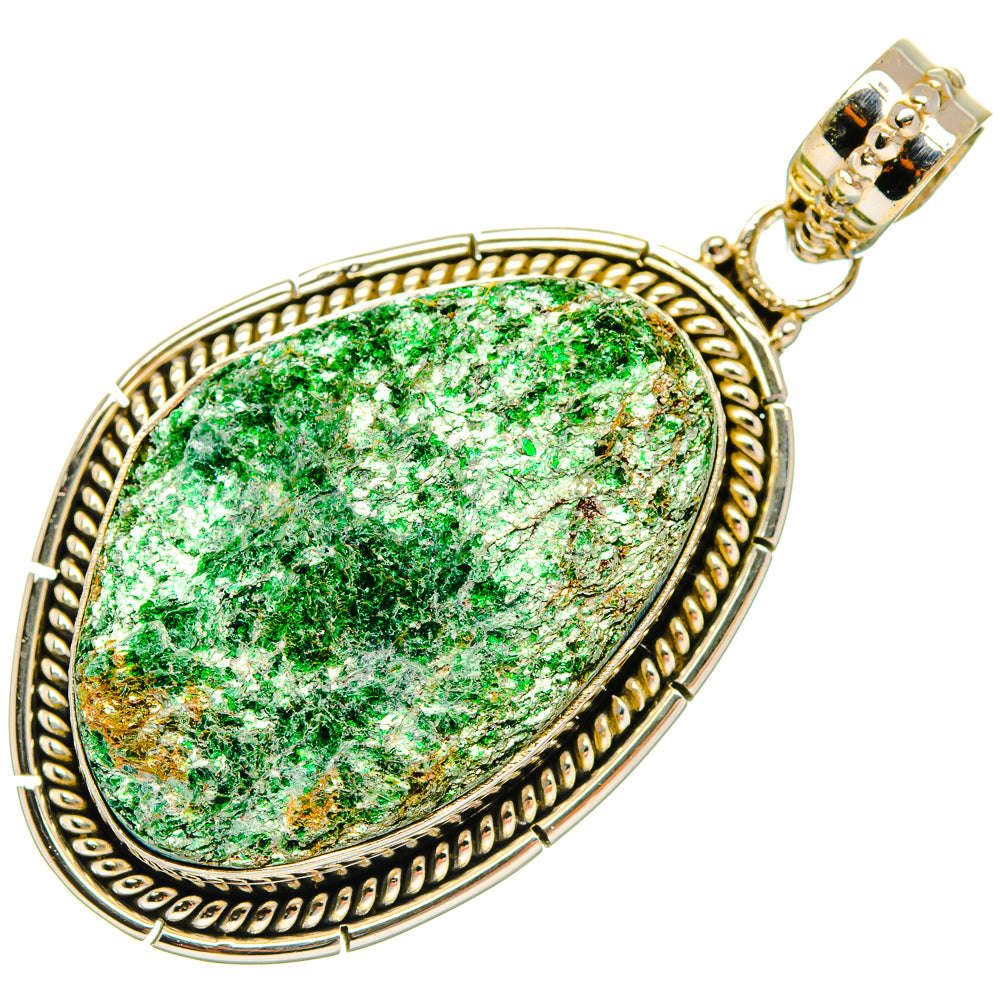 Green Fuchsite Pendants handcrafted by Ana Silver Co - PD27725 - Photo 2
