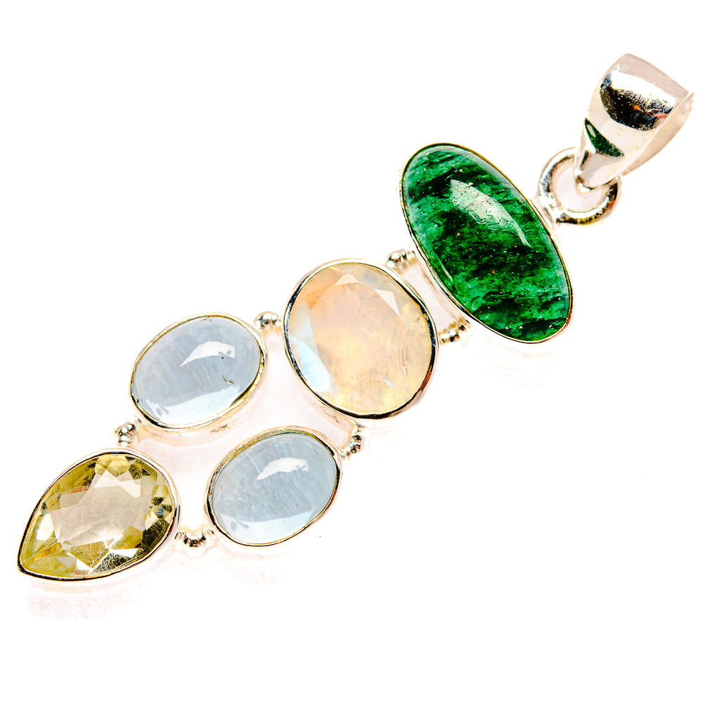 Green Aventurine Pendants handcrafted by Ana Silver Co - PD27732 - Photo 2