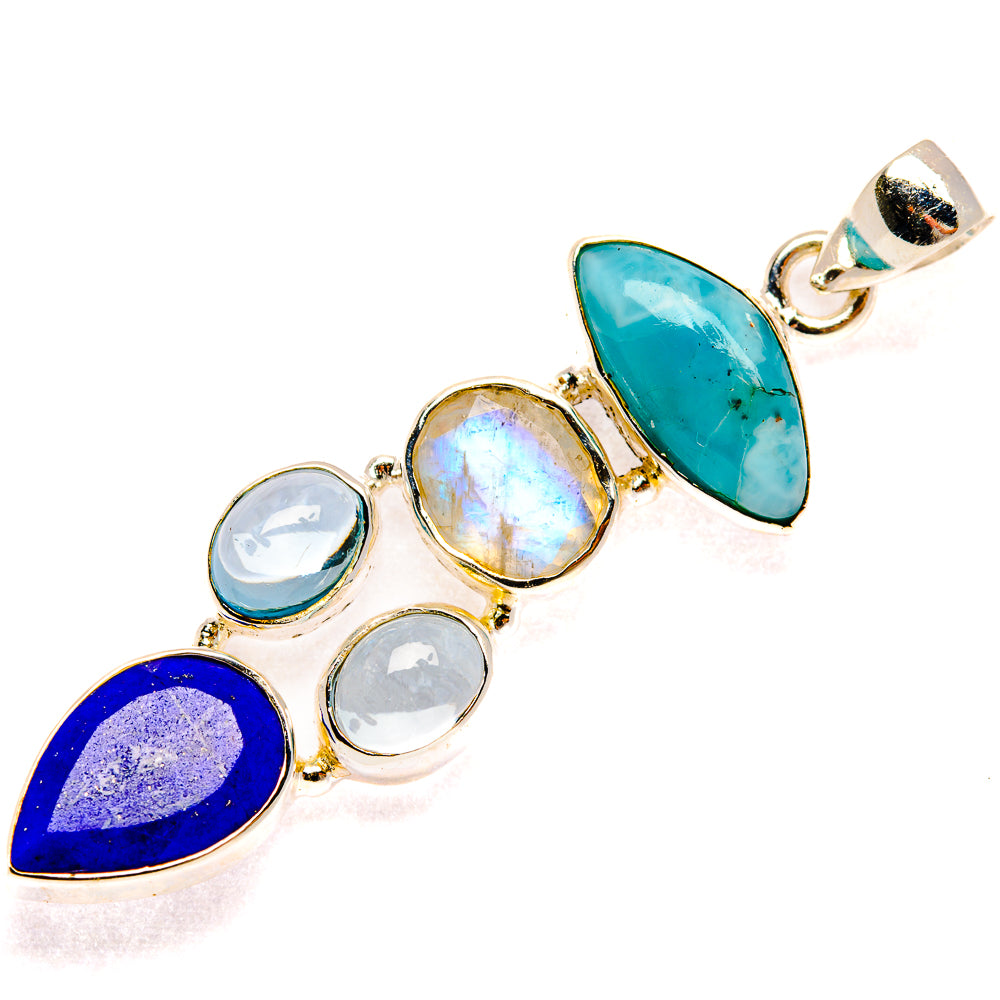 Lapis Lazuli Pendants handcrafted by Ana Silver Co - PD27734 - Photo 2