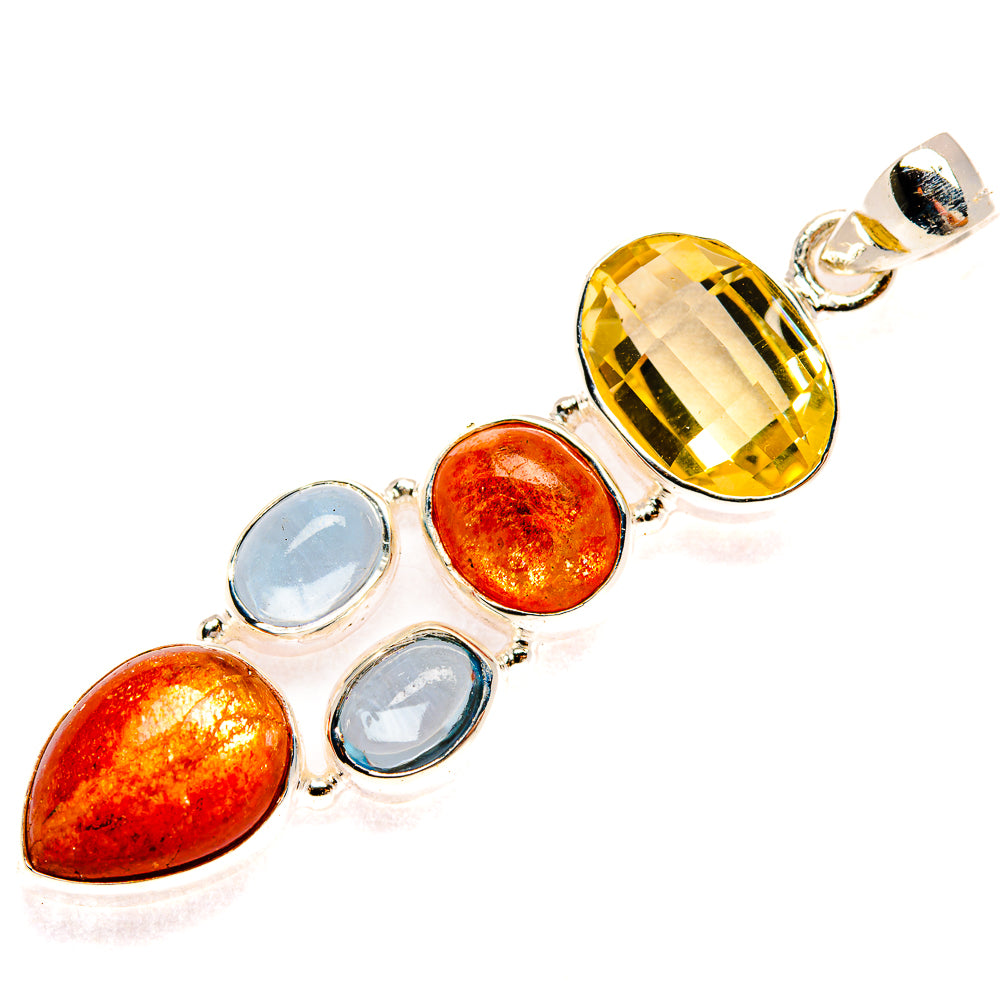 Sunstone Pendants handcrafted by Ana Silver Co - PD27744 - Photo 2