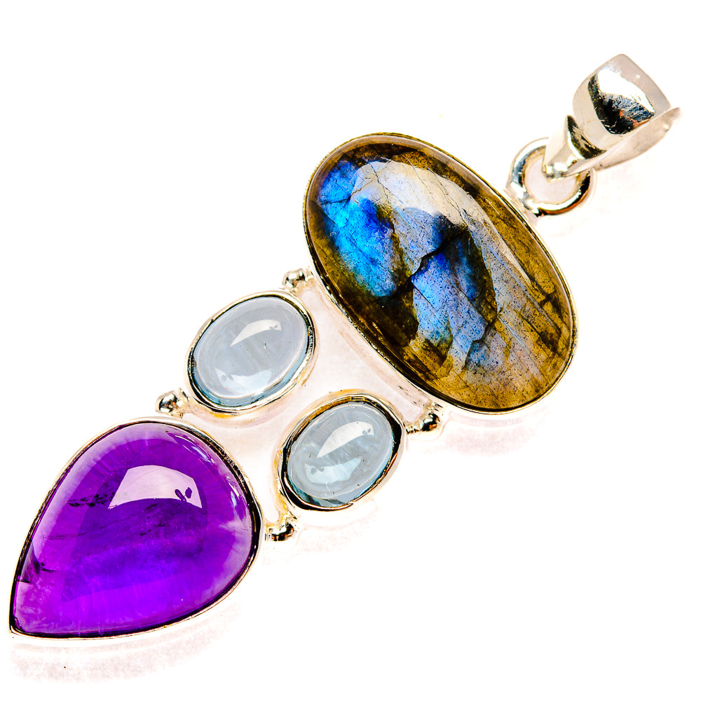 Labradorite Pendants handcrafted by Ana Silver Co - PD27750 - Photo 2