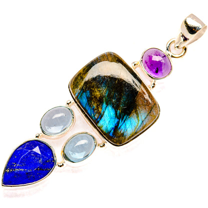 Labradorite Pendants handcrafted by Ana Silver Co - PD27751 - Photo 2