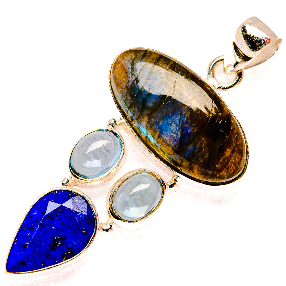 Labradorite Pendants handcrafted by Ana Silver Co - PD27754 - Photo 2