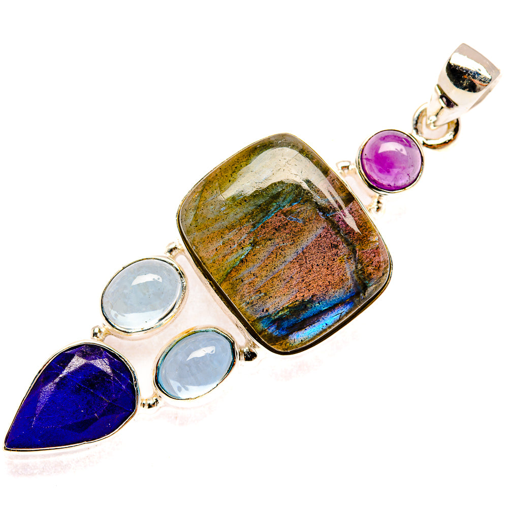 Labradorite Pendants handcrafted by Ana Silver Co - PD27755 - Photo 2