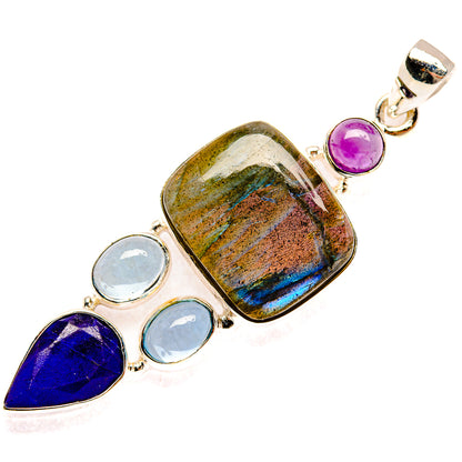 Labradorite Pendants handcrafted by Ana Silver Co - PD27755 - Photo 2