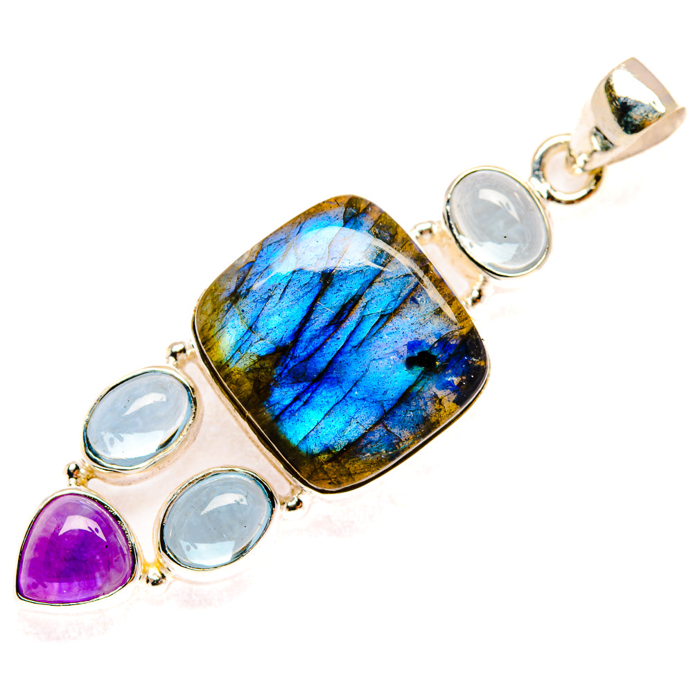 Labradorite Pendants handcrafted by Ana Silver Co - PD27756 - Photo 2