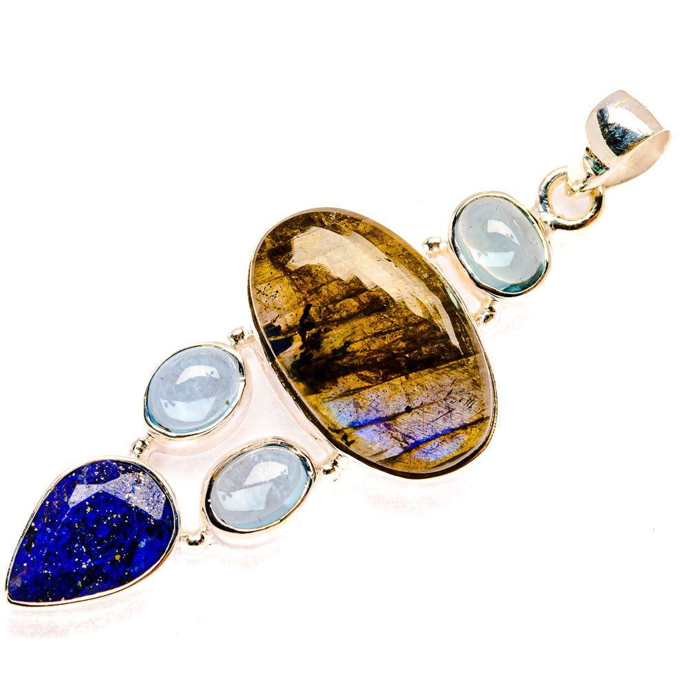 Labradorite Pendants handcrafted by Ana Silver Co - PD27758 - Photo 2