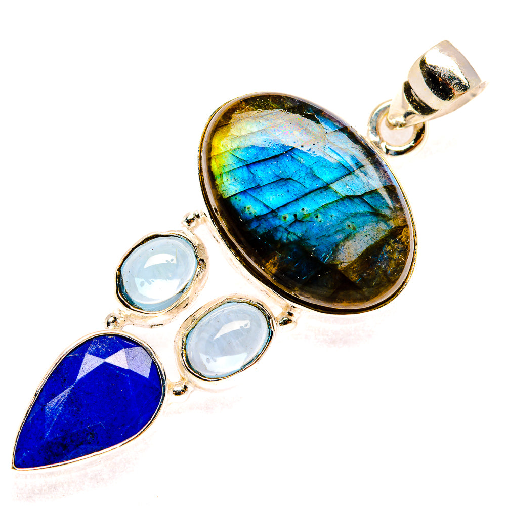 Labradorite Pendants handcrafted by Ana Silver Co - PD27759 - Photo 2