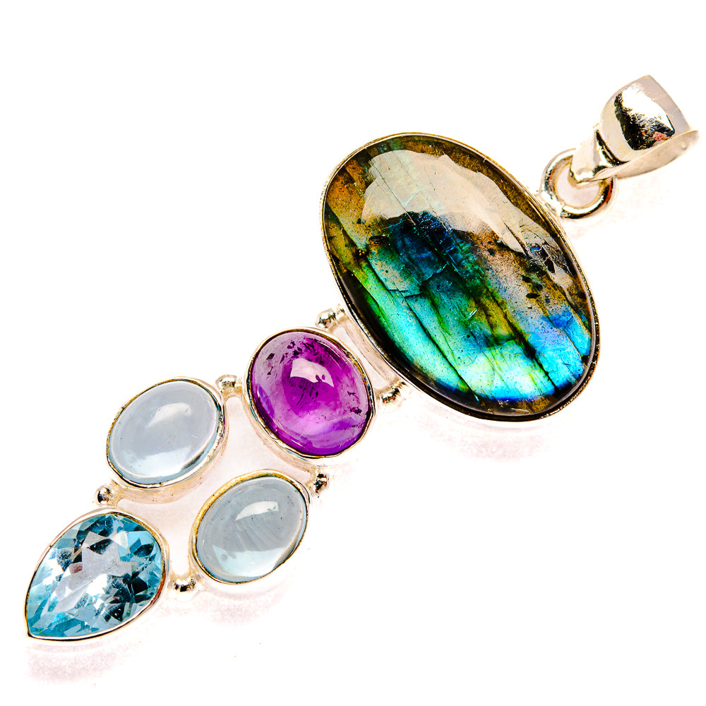 Labradorite Pendants handcrafted by Ana Silver Co - PD27760 - Photo 2
