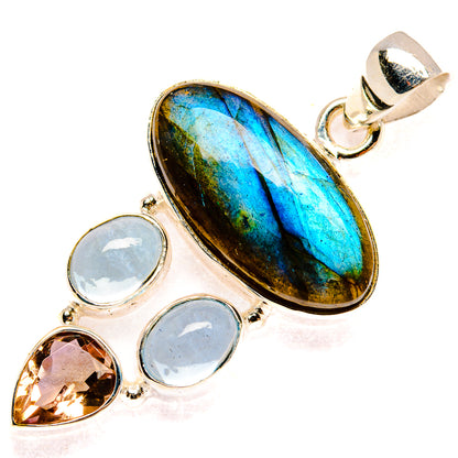 Labradorite Pendants handcrafted by Ana Silver Co - PD27762 - Photo 2