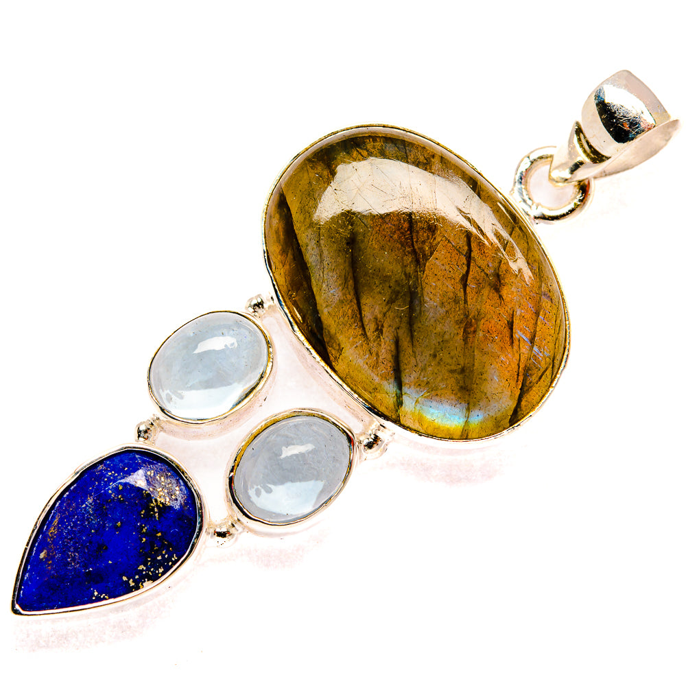 Labradorite Pendants handcrafted by Ana Silver Co - PD27764 - Photo 2