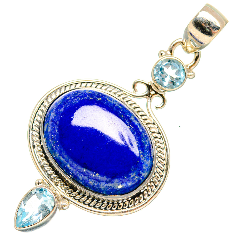 Lapis Lazuli Pendants handcrafted by Ana Silver Co - PD27848 - Photo 2