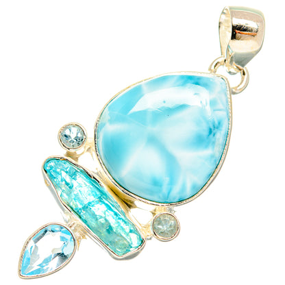 Larimar Pendants handcrafted by Ana Silver Co - PD27852 - Photo 2