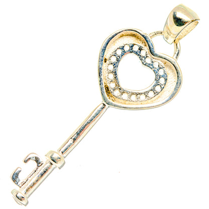 Heart Key Pendants handcrafted by Ana Silver Co - PD27860 - Photo 2