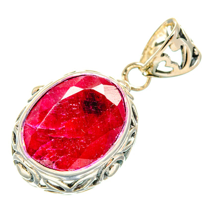 Ruby Pendants handcrafted by Ana Silver Co - PD27862 - Photo 2
