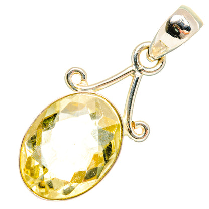 Lemon Quartz Pendants handcrafted by Ana Silver Co - PD27864 - Photo 2