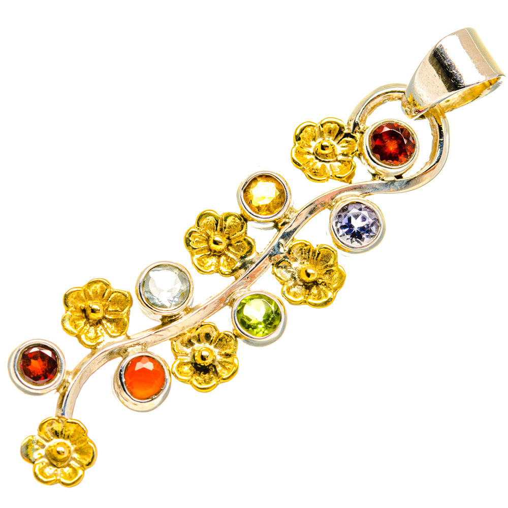 Multi-Stone Chakra Pendants handcrafted by Ana Silver Co - PD27872 - Photo 2