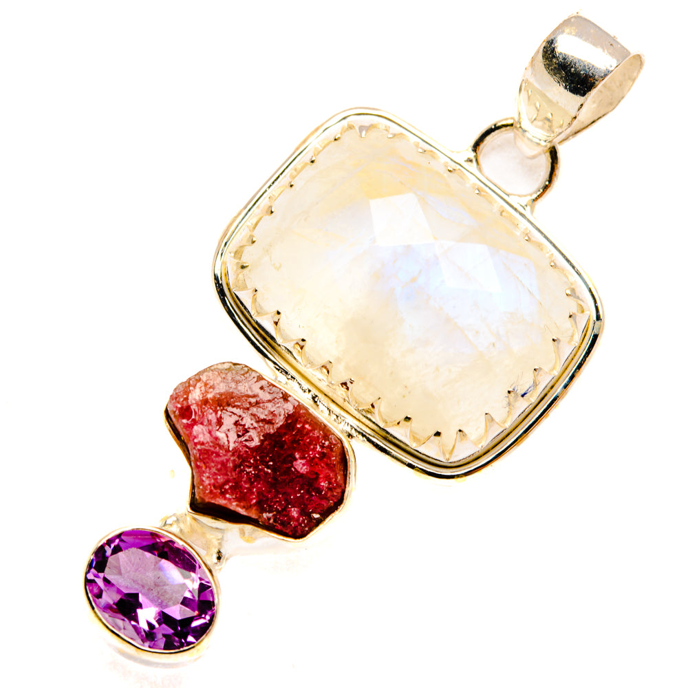Rainbow Moonstone Pendants handcrafted by Ana Silver Co - PD27889 - Photo 2
