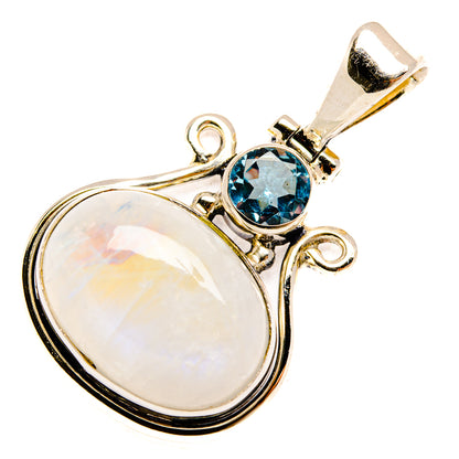 Rainbow Moonstone Pendants handcrafted by Ana Silver Co - PD27890 - Photo 2