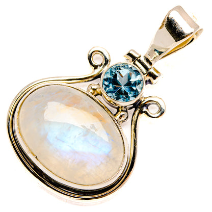 Rainbow Moonstone Pendants handcrafted by Ana Silver Co - PD27893 - Photo 2
