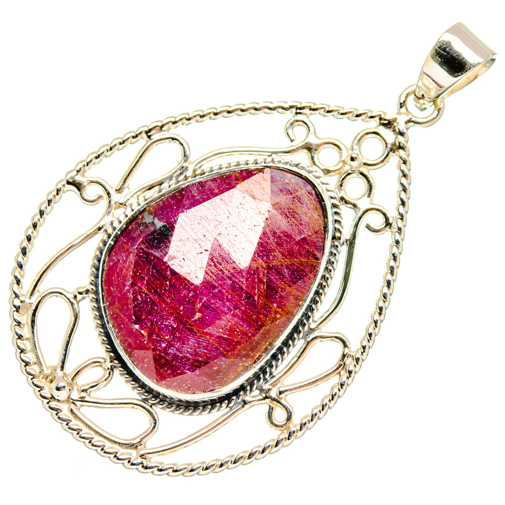 Ruby Pendants handcrafted by Ana Silver Co - PD27899 - Photo 2
