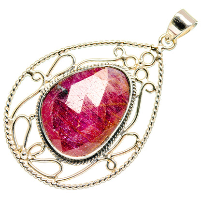 Ruby Pendants handcrafted by Ana Silver Co - PD27899 - Photo 2