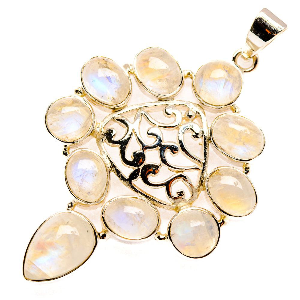 Rainbow Moonstone Pendants handcrafted by Ana Silver Co - PD27908 - Photo 2