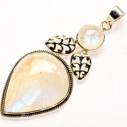 Rainbow Moonstone Pendants handcrafted by Ana Silver Co - PD27925 - Photo 2