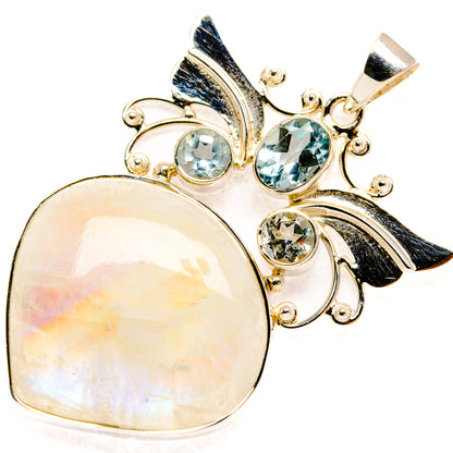 Rainbow Moonstone Pendants handcrafted by Ana Silver Co - PD27926 - Photo 2